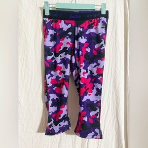 Eastbay Evapor Purple Camo 3/4 Compression Leggings